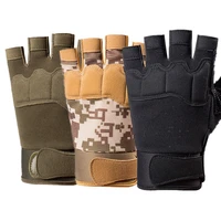 half finger cycling bike gloves absorbing sweat bicycle gloves men women riding outdoor sports army military tactical gloves