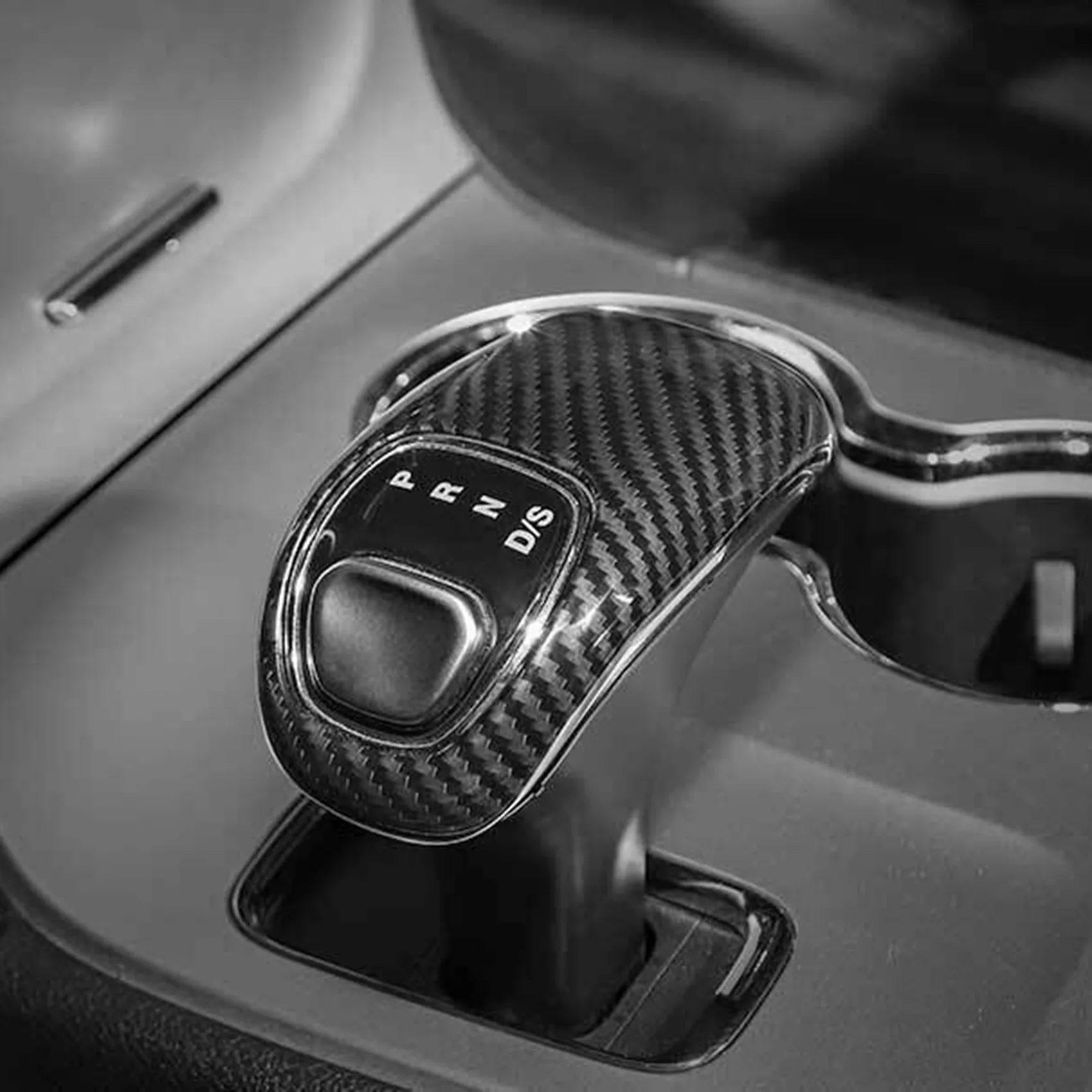 

for Jeep Grand Cherokee 2014-2015 Carbon Fiber Gear Shift Knob Shifter Lever Cover Trim Decoration