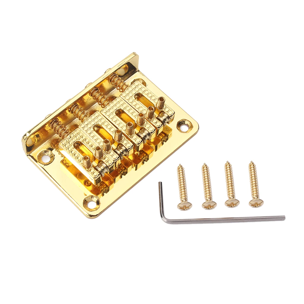 

4-струнный гитарный мост для сигар, гитары или E-детали укулеле Gold