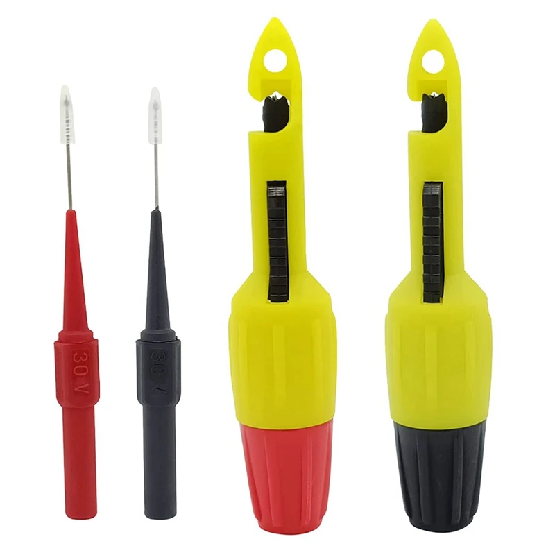 

2 Pack Wire Piercing Probe Insulation Piercing Clip Probe With Insulated Inspection Of Automotive Circuits
