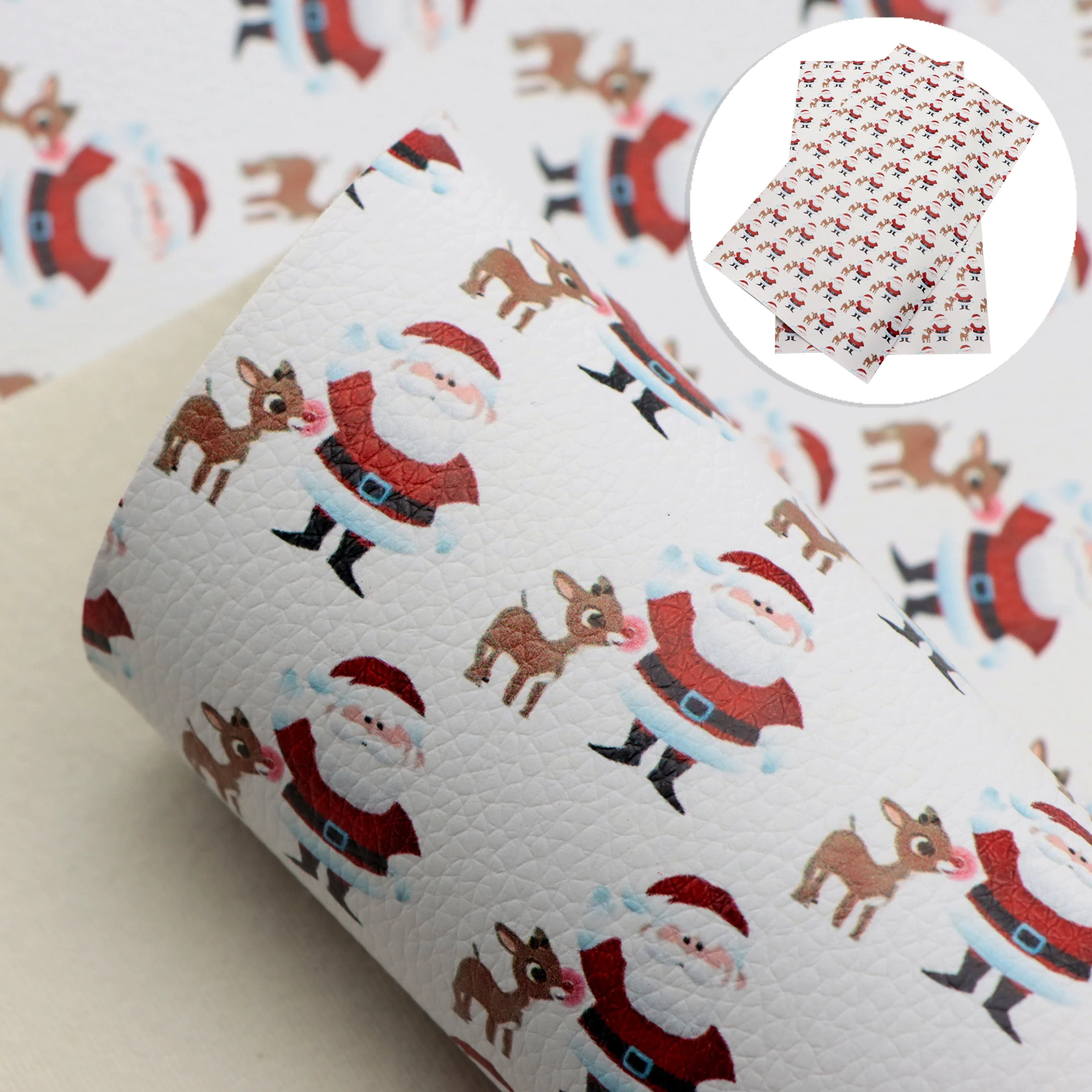 Листы из искусственной кожи с рисунком личи 20*33 см |