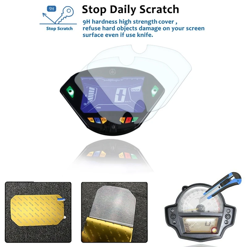2 комплекта кластера защитная пленка для экрана Yamaha NVX 155 Aerox щиток приборной