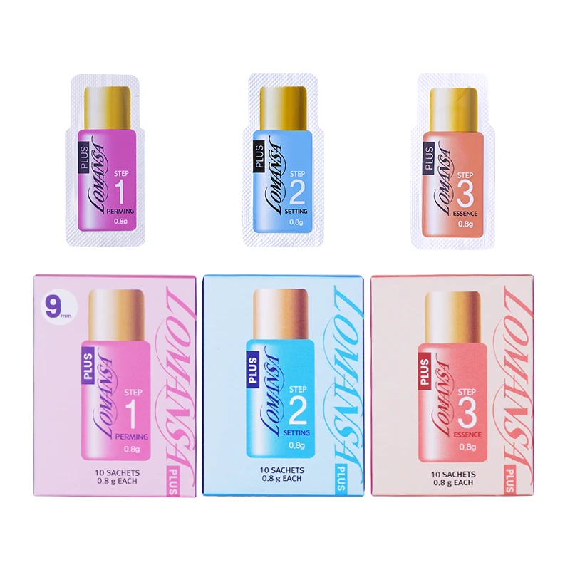 3 шт. набор перманентных ресниц для завивки шаг 1 2