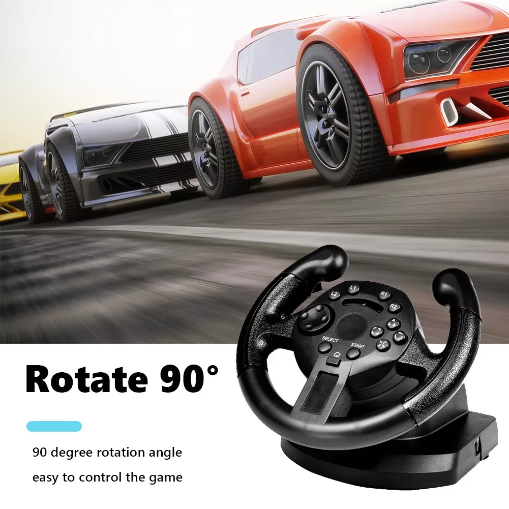 

NEW2023 Wired Vibration Racing Simulator Gaming Steering Wheel for Nintendo Switch Driving Steering Wheel for Computer PlayStati