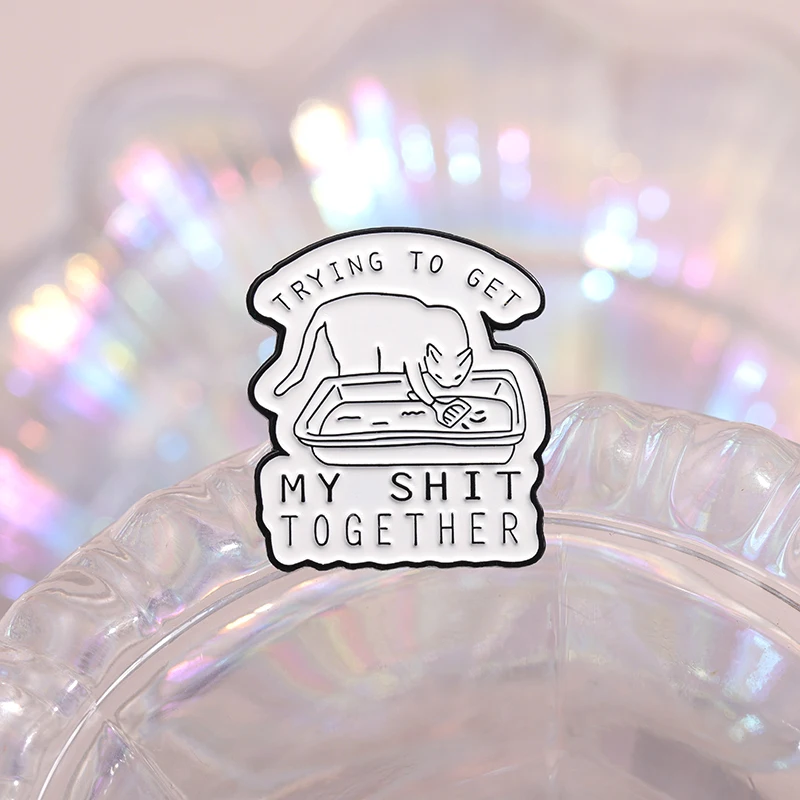 Эмалированные булавки брошь в виде шкуры на лацкан