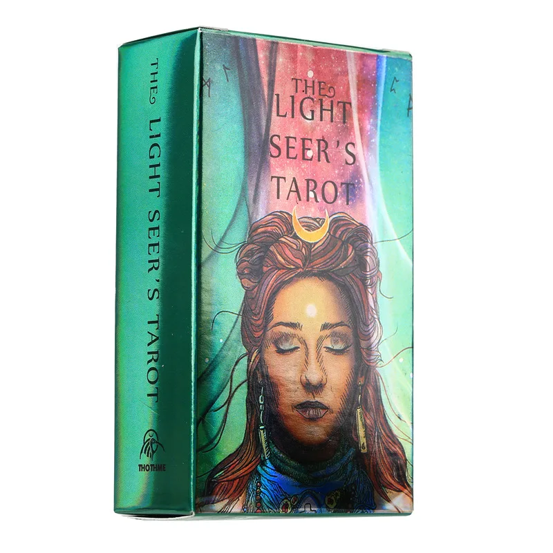 

3PCS Laser Flash Cards Light Prophet Tarot Light Seer Tarot Cards