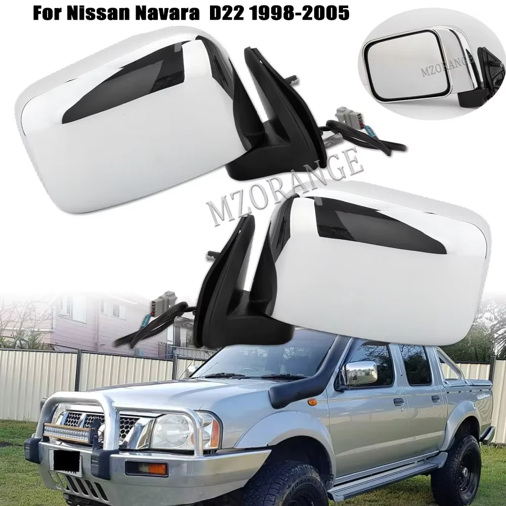 

3-контактное зеркало заднего вида в сборе для Nissan NAVARA D22 1998 1999 2000 2001 2002-2008, ручное складное боковое зеркало, автомобильные аксессуары