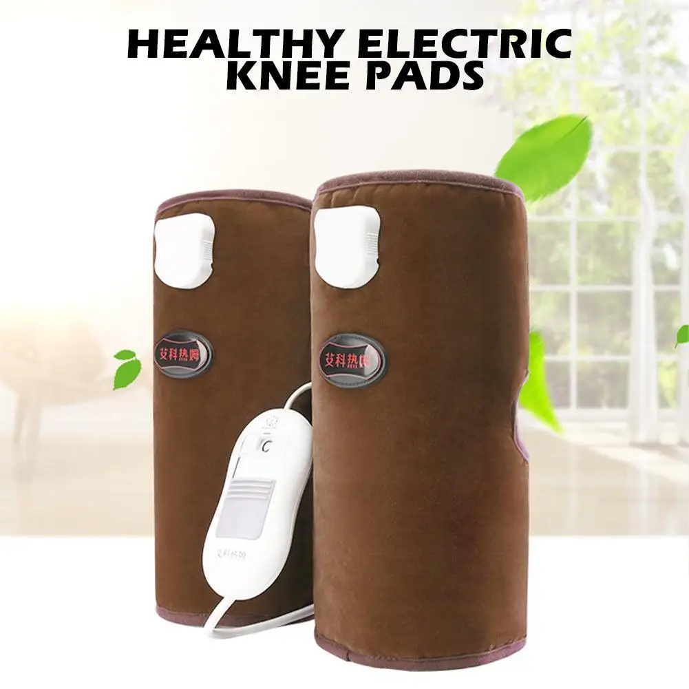 

Electric Knee Pads Electric Heating Knee Massager Heated Knee Brace Wrap Musle Pain Relief Vibration Heating Pad For Knee J V5F4