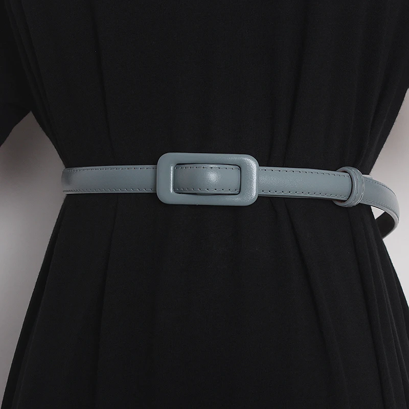 Женский ремень из натуральной кожи TB2558 модельный пояс корсет декоративный узкий