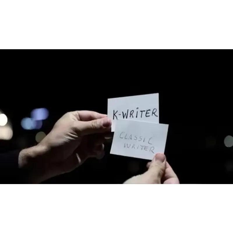 Фото K-Writer Gimmicks by Kiko Pastur Card Magic and Trick Decks Close Up Magic Props Illusions Street Magia Magician Tricks Funny №1