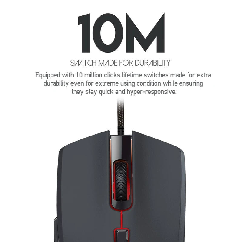 Мышь Компьютерная FANTECH VX7 игровая 8000DPI 4 цвета 6 светодисветодиодный |