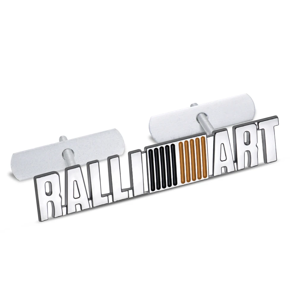 

3D-металлическая эмблема RalliArt для передней решетки и багажника автомобиля, наклейка-значок для Mitsubishi Ralliart ASX Lancer EVO Pajero, с креплением