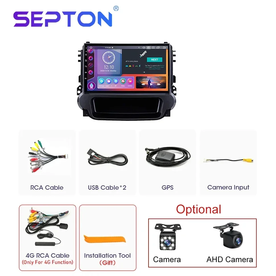Автомобильный радиоприемник SEPTON Android 8G + 128G для Chevrolet Malibu 2012-2015 GPS CarPlay
