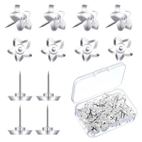 200 pieces star shaped push pins plastic clear thumb tacks with plastic box for cork board steel point decorative
