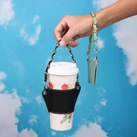 reusable drink sleeve with strap cup set coffee cup sleeves heat insulation cup sleeve cup carrier cup holder