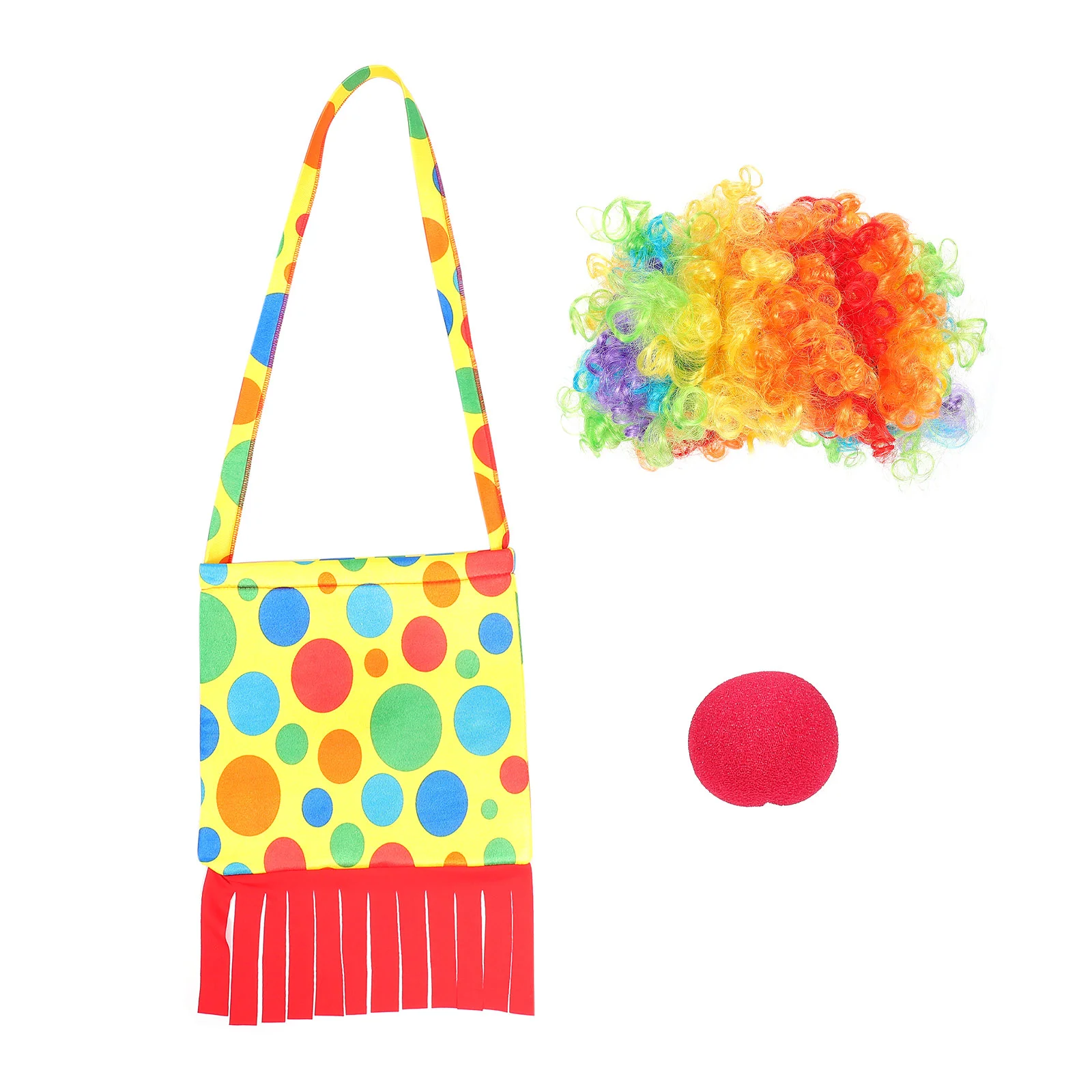 

3 Pcs Light Creative Durable Clown Costume Supplies Clown for Men Adults