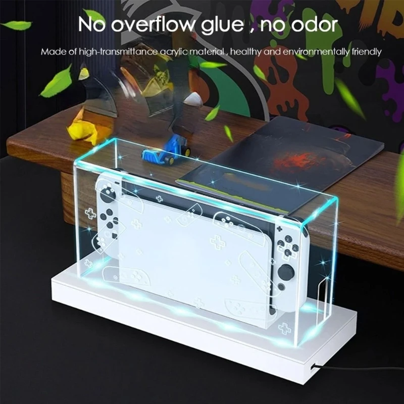 

Acrylic Dust Cover Transparent Clear Dust Guard for Switch/Switch OLED Dock Anti-Scratch Waterproof Protector Cover F19E