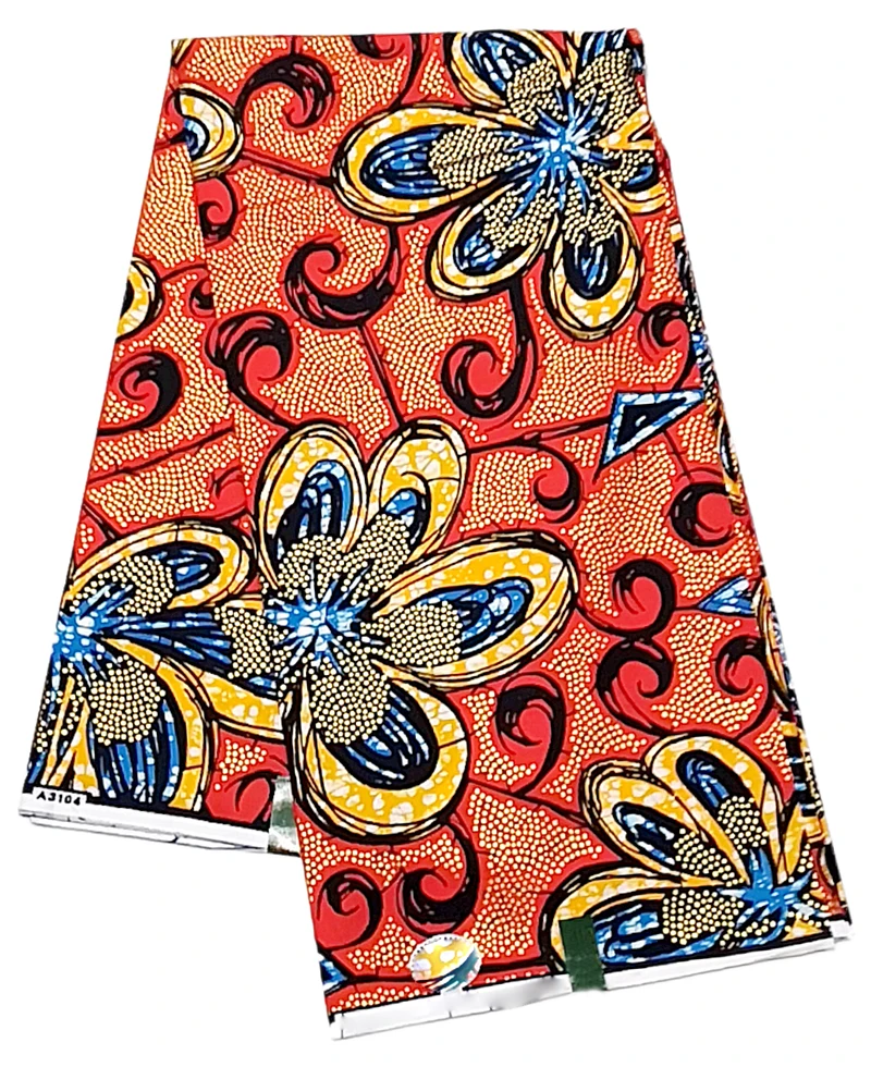 

Новейшая африканская восковая Ткань, 100% хлопок, батик