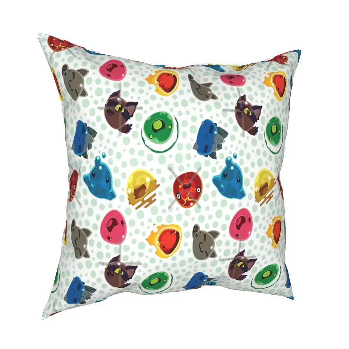 

Cute Slime Rancher Pattern Pillow Case Pillows Sleeping Brand Pillowcase Mandala Cushion Case Cushion 45X45