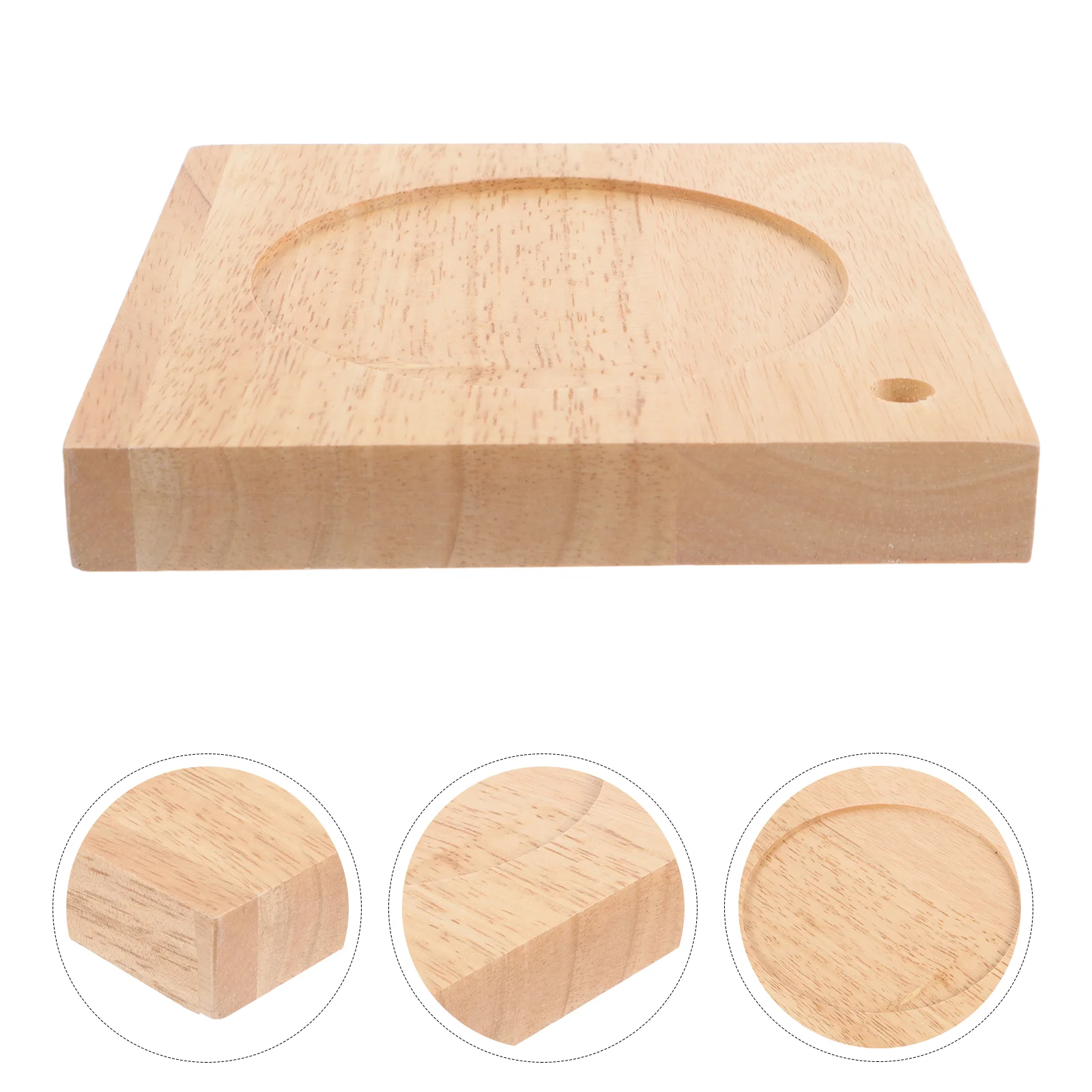 

Table Lamp Wood Base Light Home Square Decorative Wooden Desk Living Room Bedroom