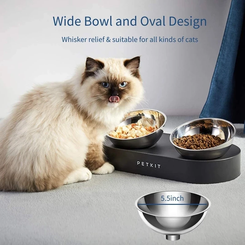 

PETKIT Pet Bowl Feeding Dishes Adjustable Double Feeder Bowls Water Cup Cat Bowls Drinking Bowl Plastic / Stainless Steel