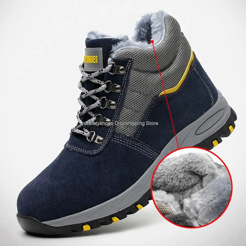 Construction Work Shoes Men Steel Toe 