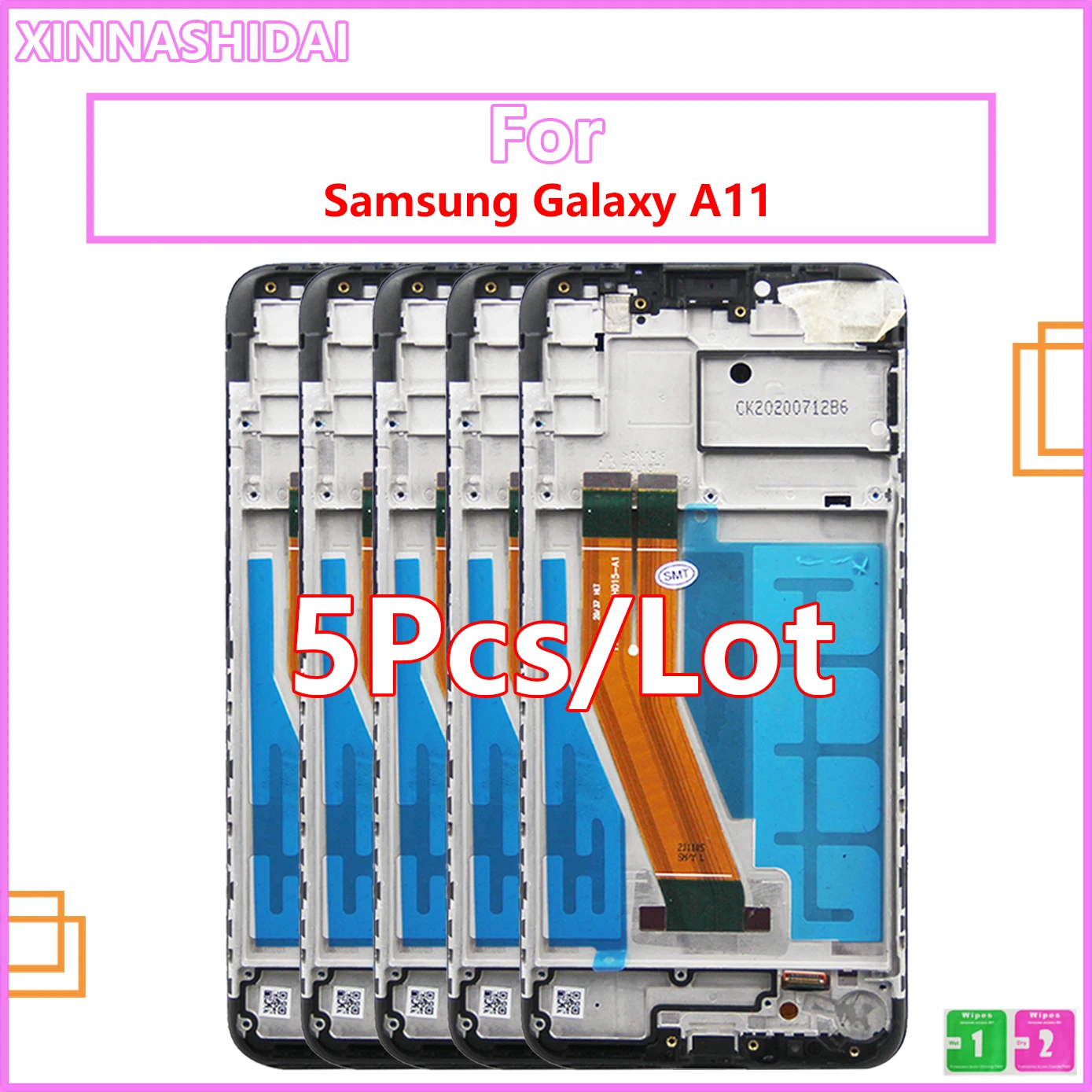 

5 шт./лот ЖК-дисплей для Samsung Galaxy A11 ЖК-дисплей сенсорный экран в сборе для Samsung A115F A115F/DS ЖК-дисплей с сервисным пакетом