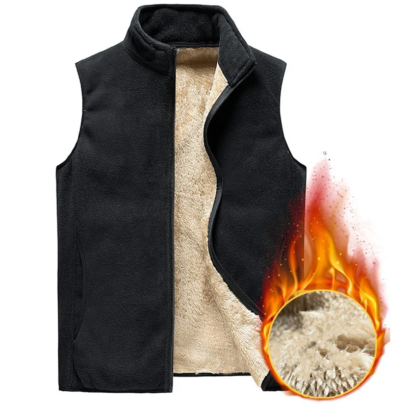

Plus size cashmere Men Sleeveless Vest Jackets Fashion wool vest Male Cotton-Padded Vests Coats Men Warm Waistcoats Clothing 8XL
