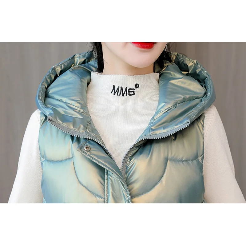 Осень/зима куртка на хлопковой подкладке жилет женское пальто длинный тонкий