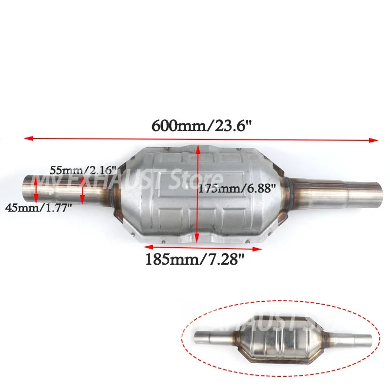 Автомобильные КАТАЛИТИЧЕСКИЕ КОНВЕРТЕРЫ 400 ячеек длиной 60 см выхлопная система