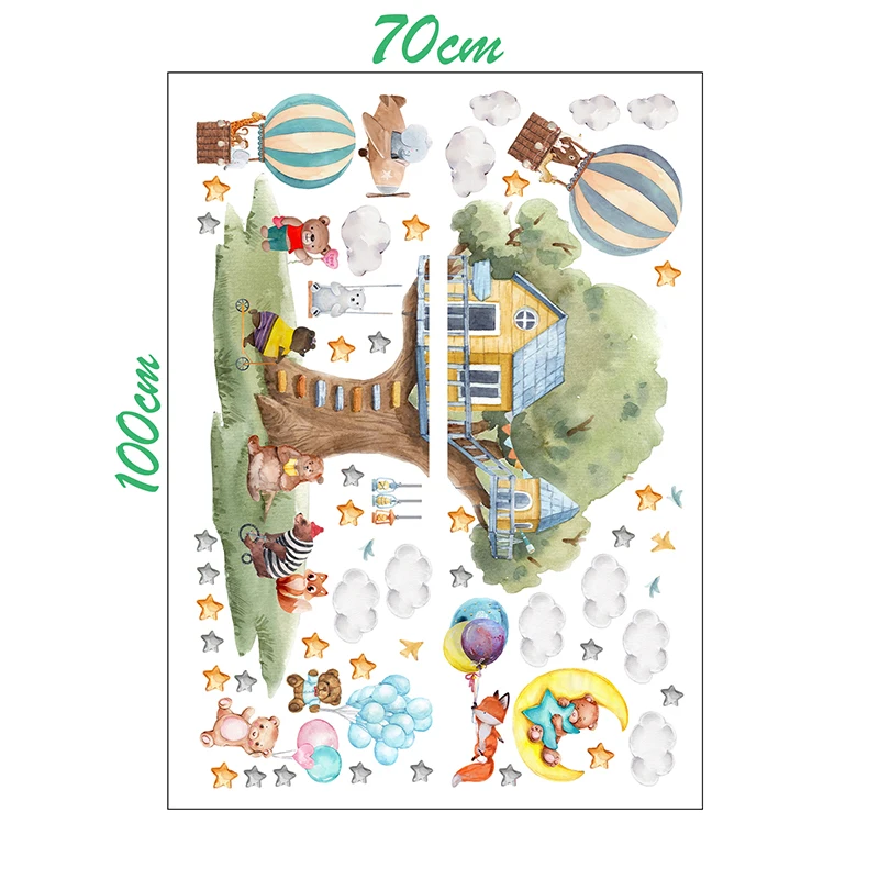 

Настенные наклейки Sproutfox Милые мультяшные животные