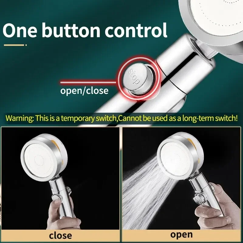 Насадка для душа с пропеллером и высоким уровнем давления