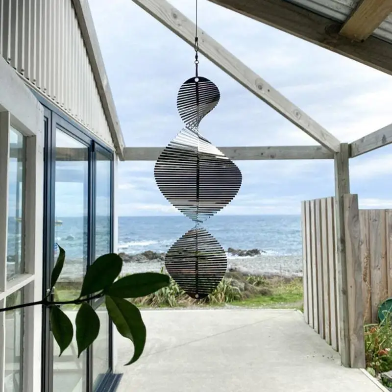 

Stainless Steel Wind Chimes Windmill Metal Spinner Spiral Wind Spinners for Yard Garden Decor Swivel Lawn Windchimes Ornaments