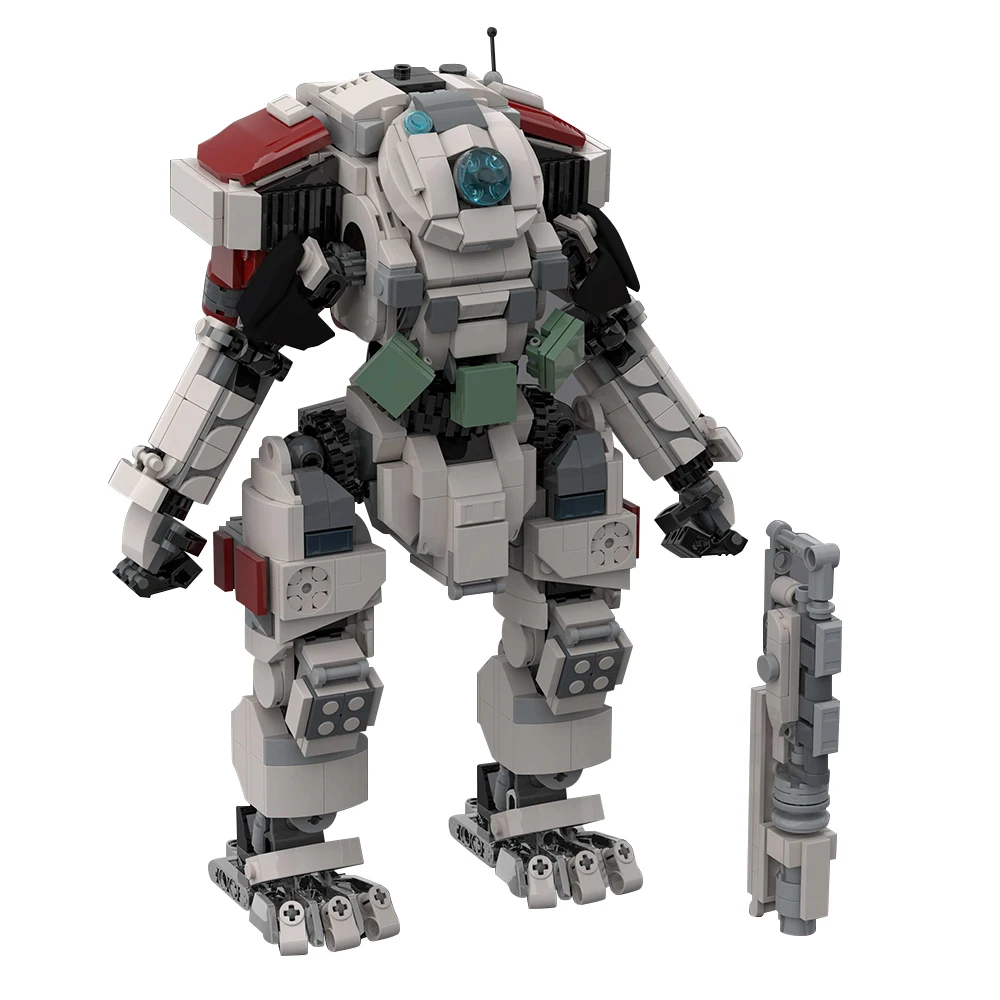 Фото MOC ионный класс Titas Mecha робот, набор строительных блоков, игра Titanfalleds 2, пионер, Титан FS-1041, боевые подсказки, солдаты, кирпичи, игрушки №2