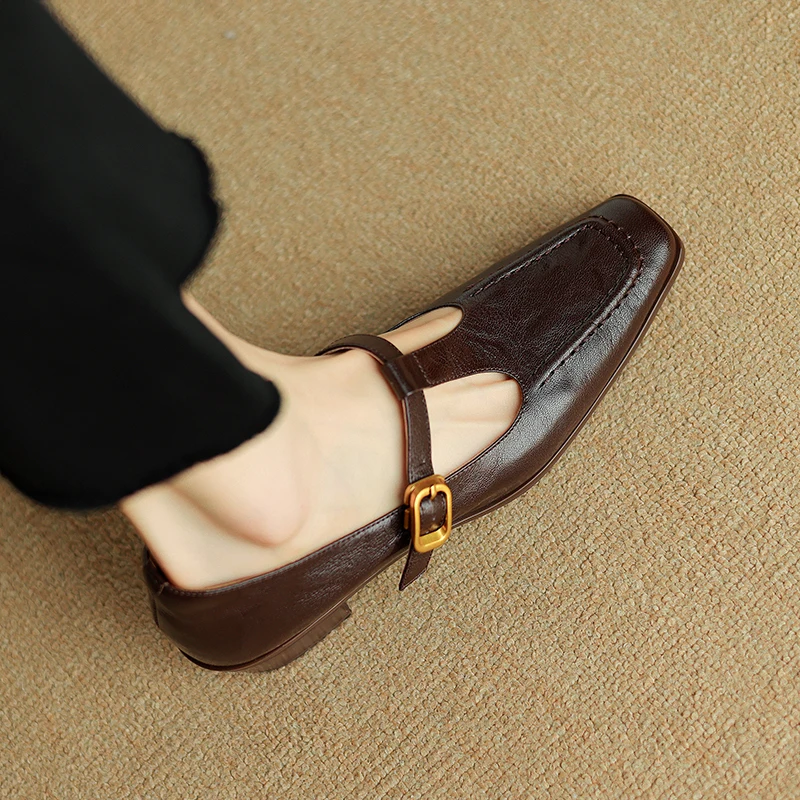 Туфли-лодочки женские из натуральной кожи элегантная повседневная модная обувь