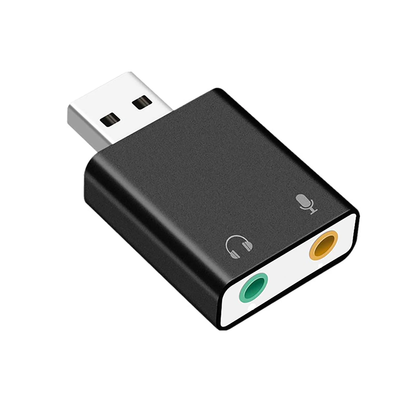 

Внешняя звуковая карта USB, стерео звуковая карта для ноутбука, компьютера, ПК, внешняя звуковая карта USB для микрофона, динамика, наушников, а...