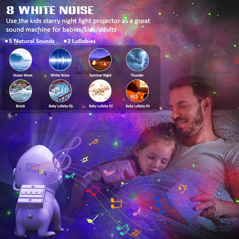 Galaxy Star Projector,Smart Tuya Space Dog Astronaut Lamp Starry Sky Night Light for Home Decorative Kid Christmas Birthday Gift