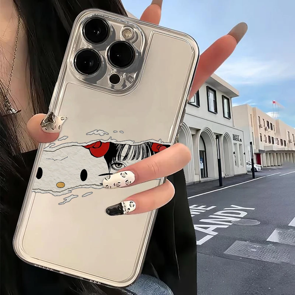 Милый чехол для телефона Tomie Kawakamis Hellos Kittys Samsung S25 S24 S23 S22 S21 S20 S10 FE Note20 Note10 Plus Ultra Lite 5G