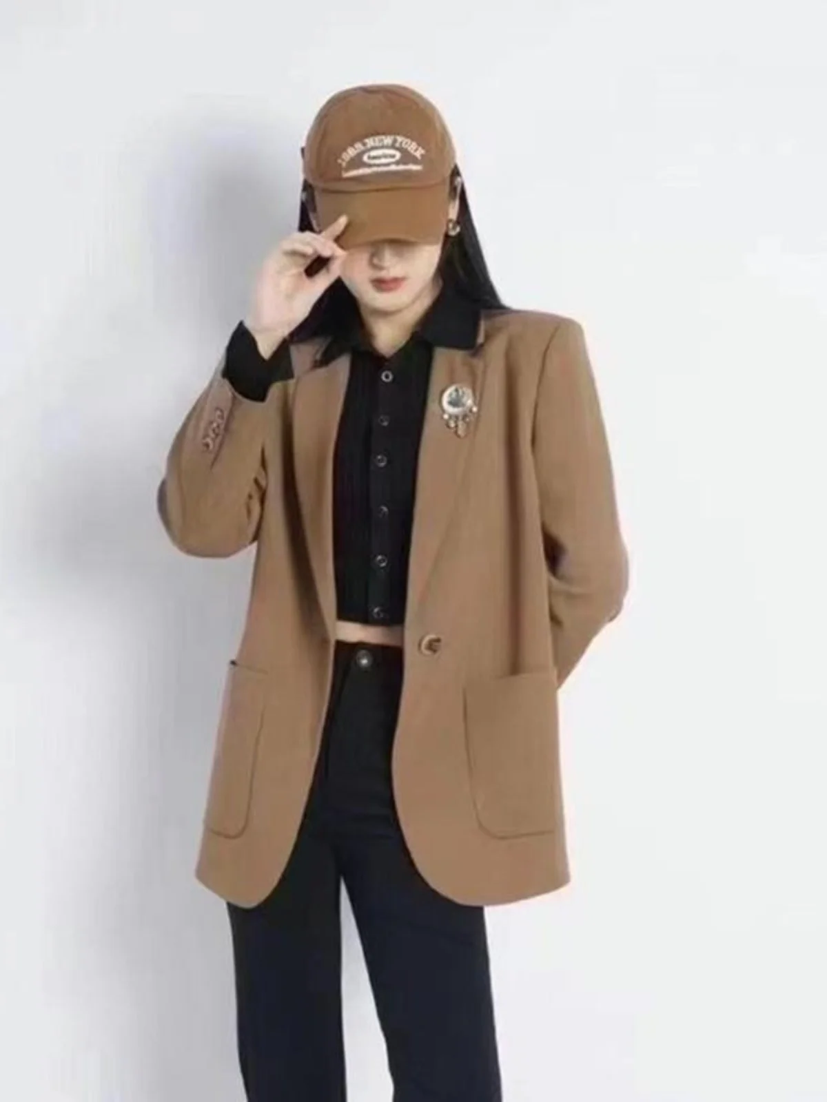 Girdear Amashi страусиный танец большая брендовая брошь женский значок ювелирные