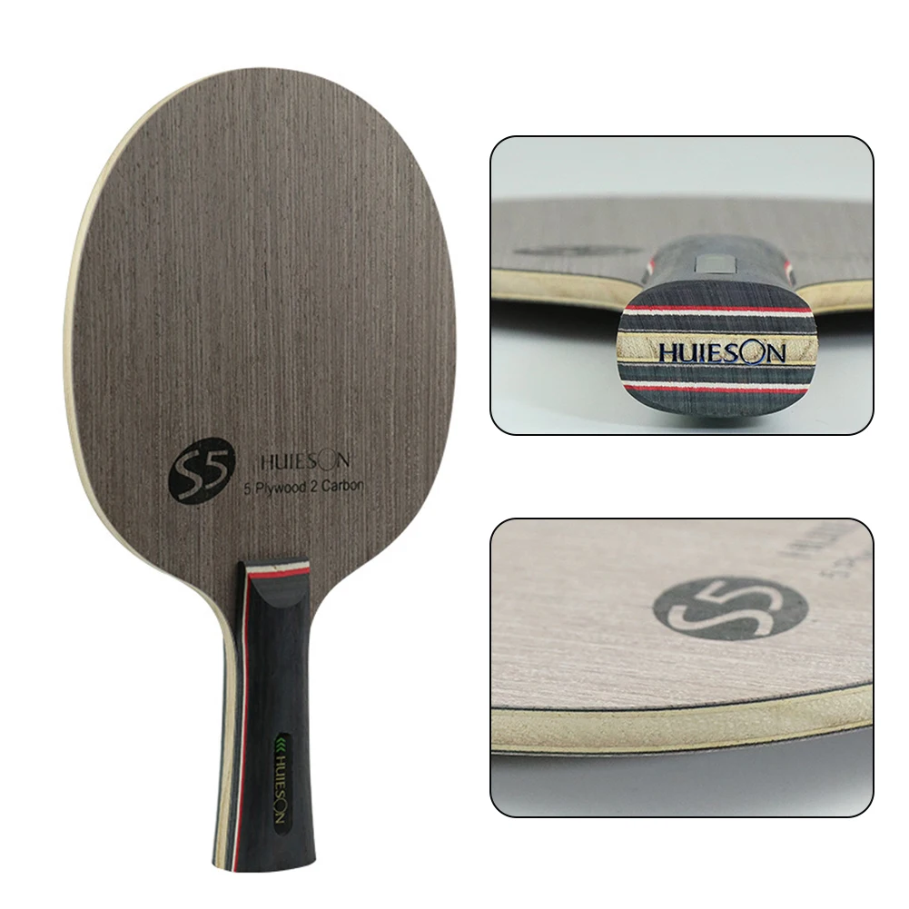 1PC Table Tennis Racket Bottom Plate 7 Ply Table Tennis Blade Paddle Long Handl FL Pure Wooden Table Tennis Racket 2023 New
