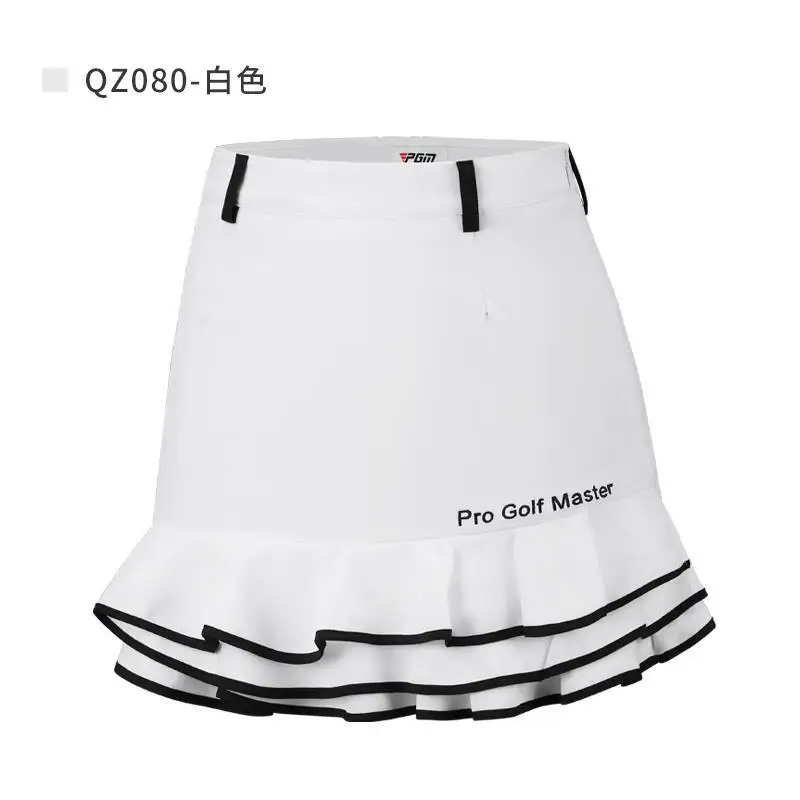 PGM Golf Short Skirt Women Golf Wear Breathable Fashion Ladies Embroidered Solid Skirts for Sport Black White Golf Shorts XS-XL