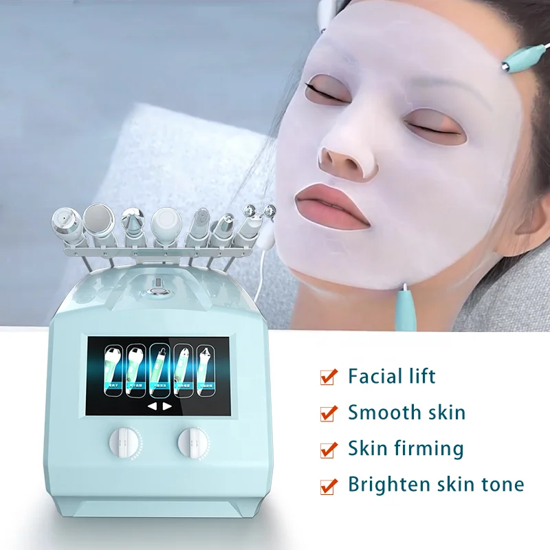 

Cenmade 8 in 1 hydra peel facial ultrasionc/rf/plasma shower skin care machine