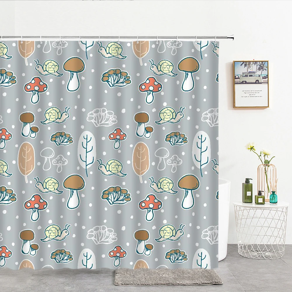 Шторы для ванной с 3d рисунком кота из мультфильма водонепроницаемые моющиеся