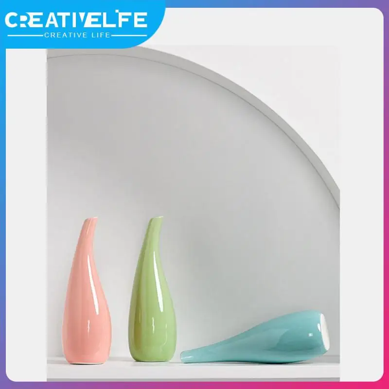 

Flower Arrangements Flower Vase Living Rooms Nordic Flower Pot 5.5x18x1 Cm Ceramic Vases Room Decoration Dried Flowers Vase