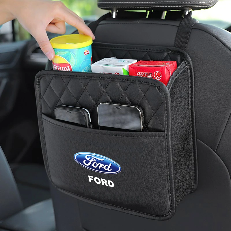 

Car Seat Rear Storage Bag Car Logo Hanging Bag Pendant For Ford Explorer 5 Focus 2 Ranger Mk3 Mk4 Mk1 Ecosport Fusion Accessorie