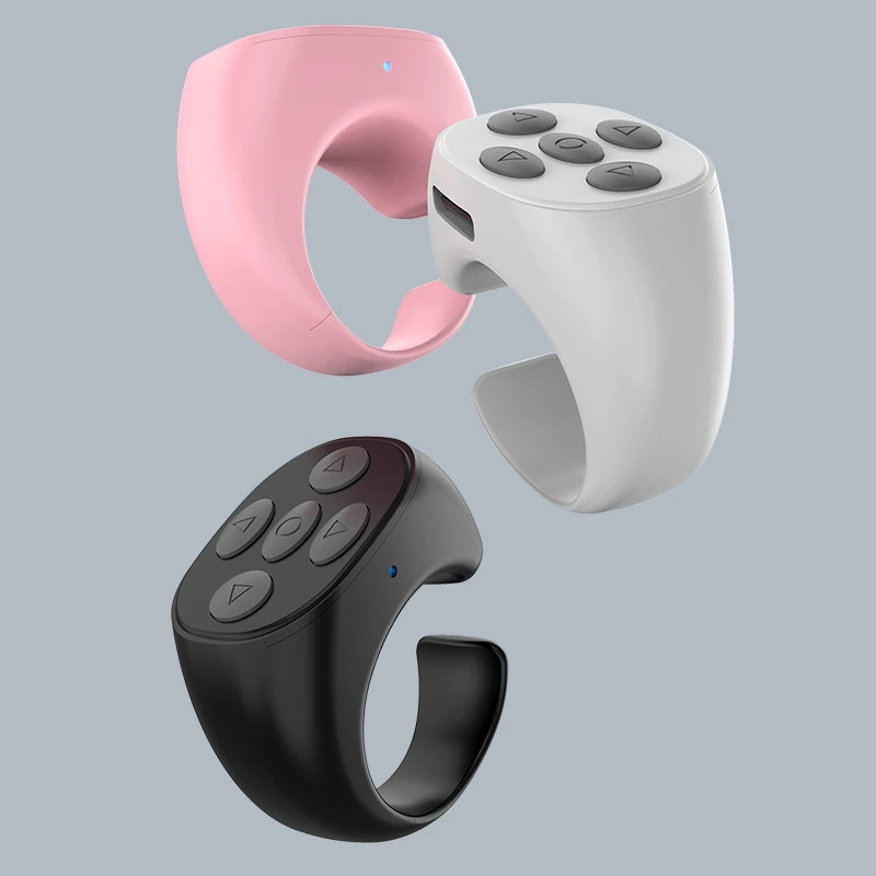 

Wireless Bluetooth Mobile Selfie Lazy Artifact Photo Turn Page Controller For Tiktok Remote Control Ring Controller