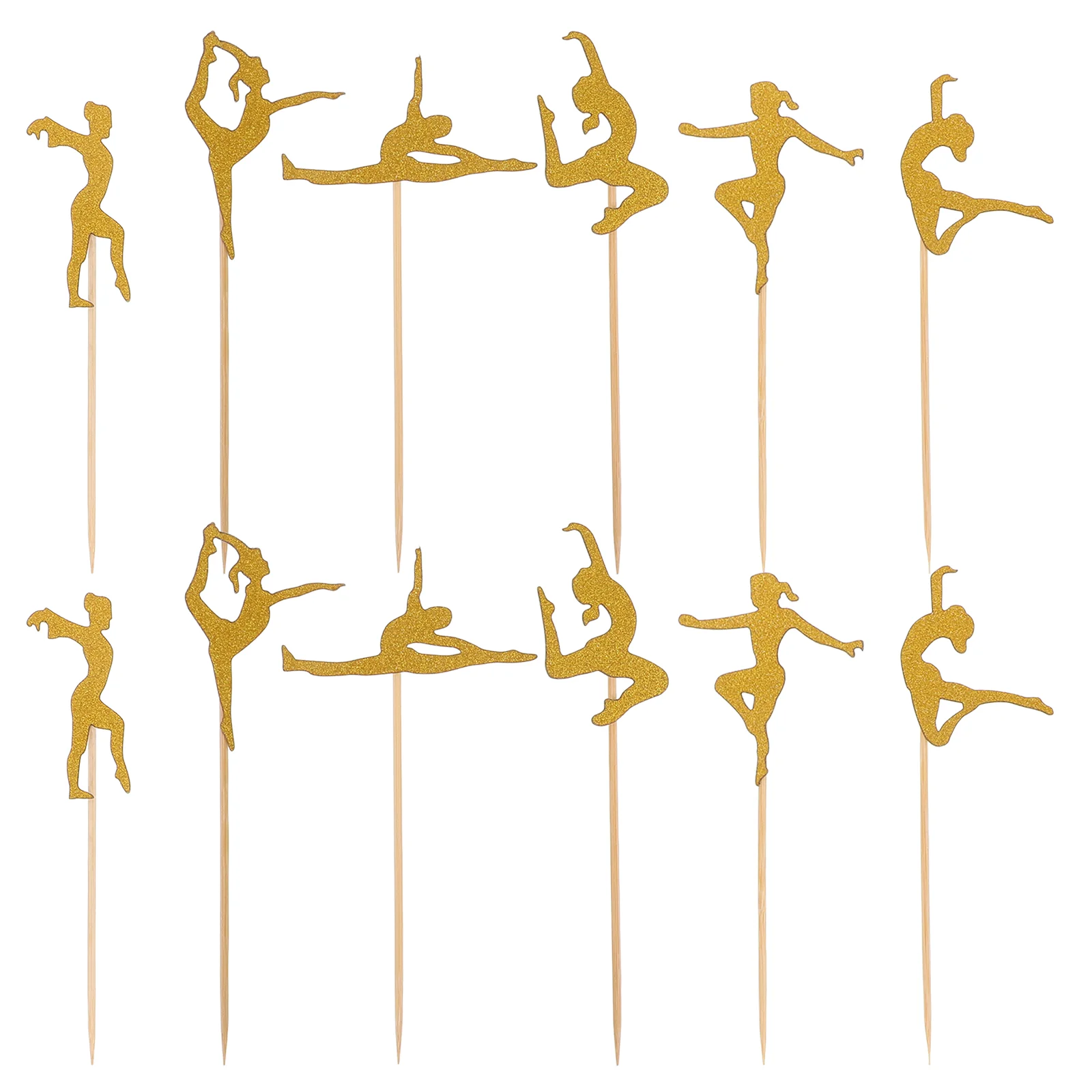 24 шт. украшения для торта тематические топперы фитнеса десерт гимнастики