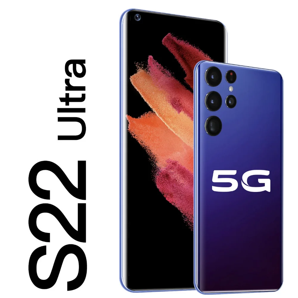 

New 2022 S22 Ultra Celulares 7.3 HD Full Screen Android Smartphones 16GB + 1TB Mobile Phones Celular 6800mAh Cellphones 10 Core
