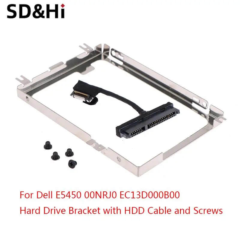 

Подставка для жесткого диска с коннектором гибкий кабель HDD винты для Dell Latitude E5450 00NRJ0 EC13D000B00 Чехлы для жестких дисков HDD Caddy