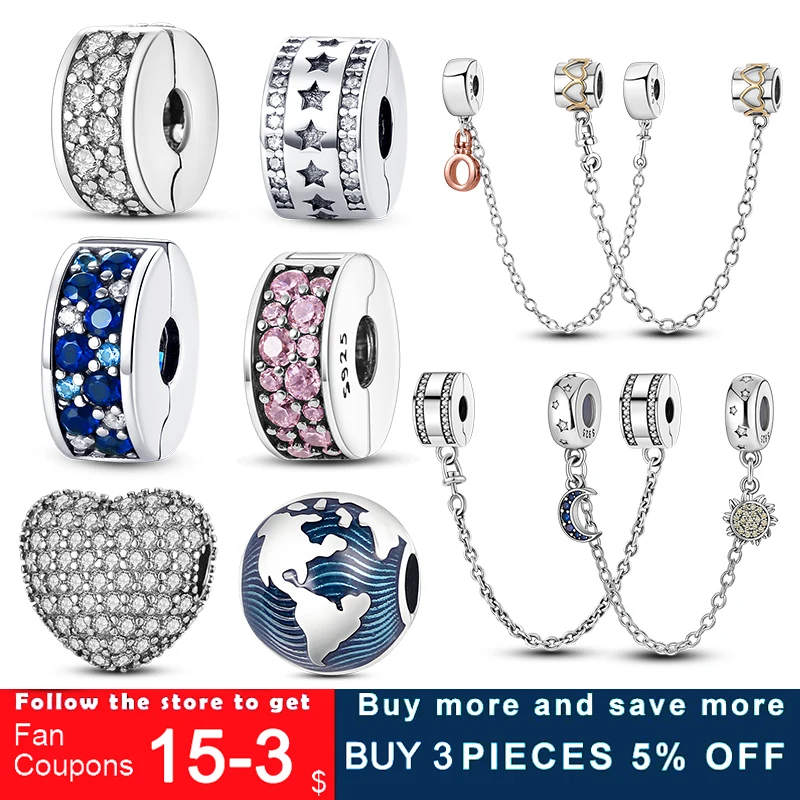 2022 _ зажим Серебряный фианит в форме сердца подвески защитная цепь заглушка